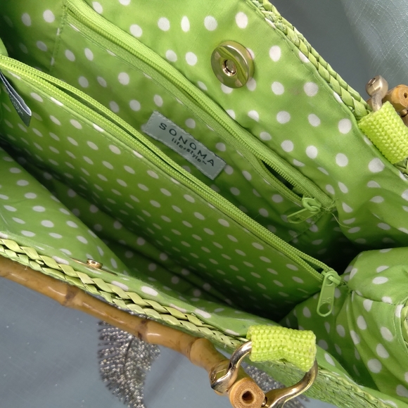 Green woven Sonoma Handbag - Picture 2 of 2